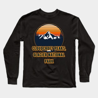 Cloudcroft Peaks, Glacier National Park Long Sleeve T-Shirt